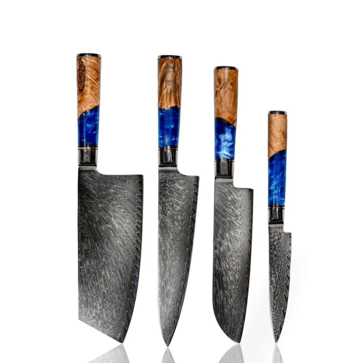 Aoki Damascus Knife Set