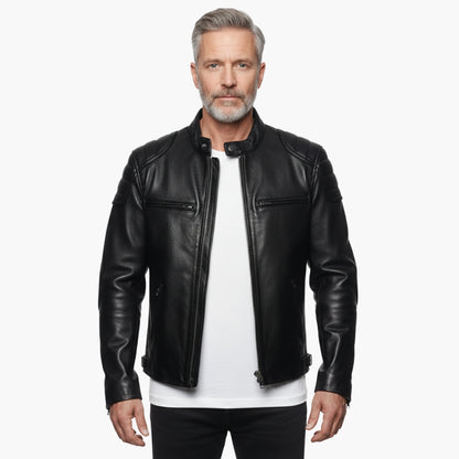 StreetKnight™ – Vintage Genuine Leather Jacket
